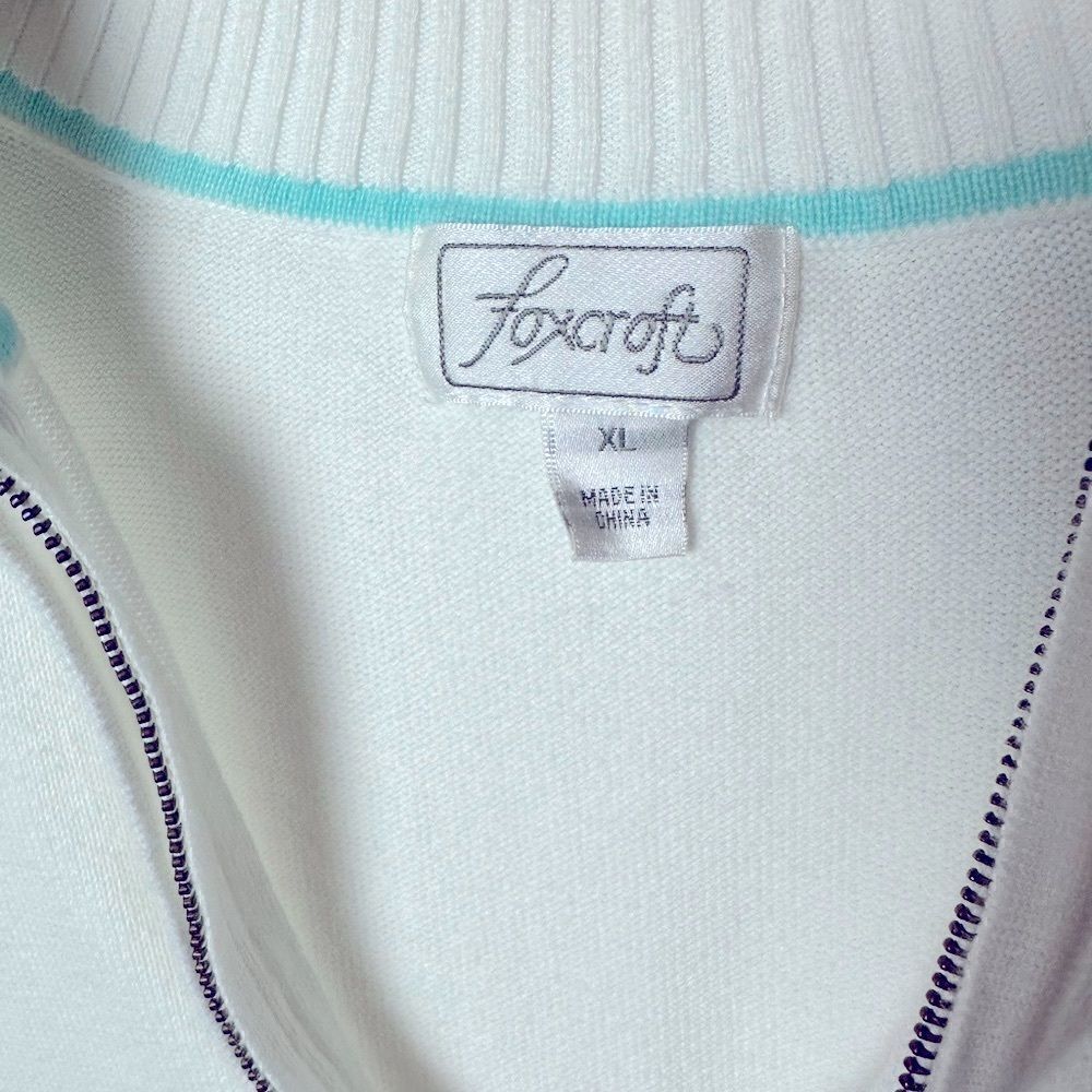 Foxcroft Women's 1/4 Zip Soft Knit Pullover Sweater Size XL - Picture 4 of 8